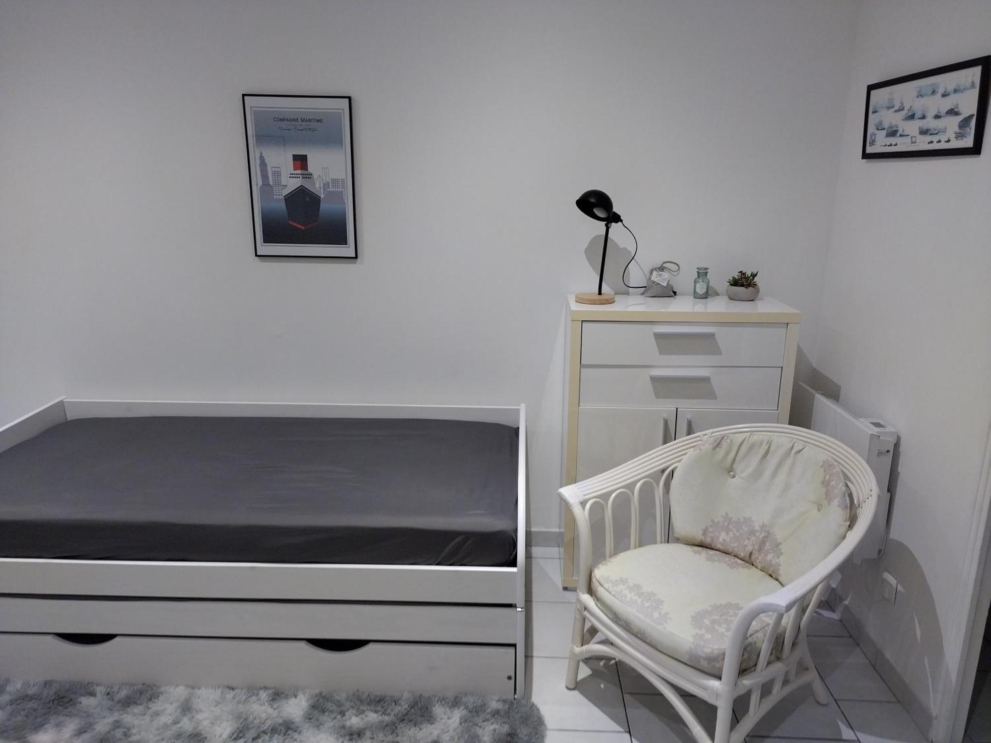 Charmant Studio Canape Lit Netflix Prime Video Dazn Wifi El Havre Exterior foto